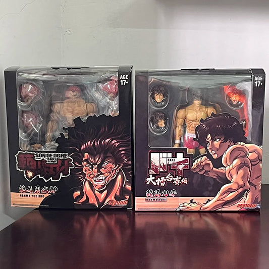 Hanma Yujiro and Baki Hanma Action Figure, Baki The Grappler Anime Figurines Son Of Ogre