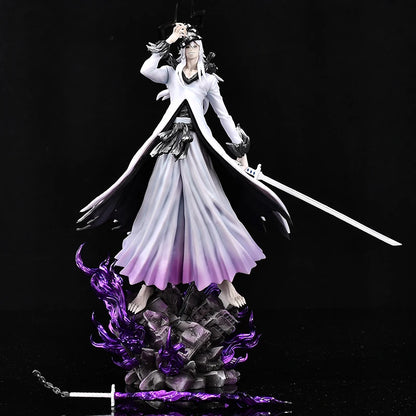 Final Getsuga Tensho Kurosaki Ichigo Anime Figurine, Tensa Zangetsu Bleach Action Figures Statues 33 CM