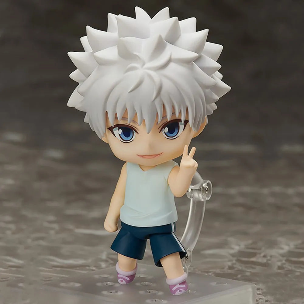 Cute Hunter X Hunter Anime Figurines, Kawaii Chibi Anime Figures, Chrollo Lucilfer, Kurapika, Gon Freeces. Killua Zoldyck PVC Action Toys 10 CM