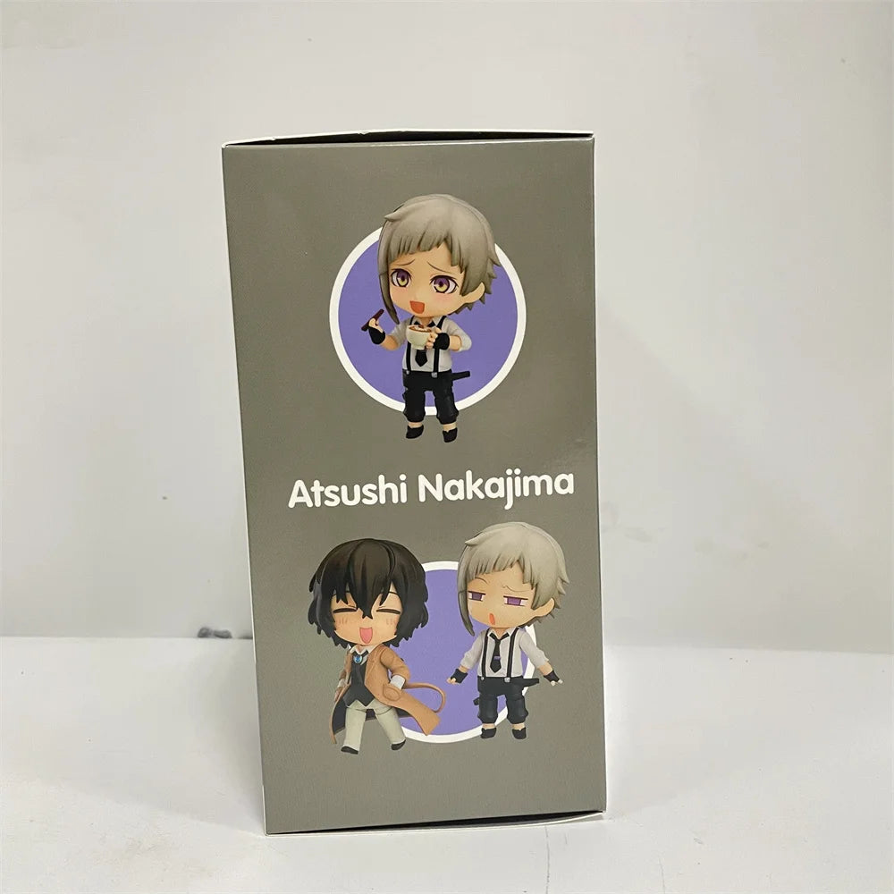 Action Figures Bungo Stray Dogs, Nakajima Atsushi, Dazai Osamu, Kawaii Chibi Cute Anime Figurines Collector 10 cm
