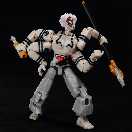 CloudAnimeStudio Ryomen Sukuna 3D Printed Figurine, Jujutsu Kaisen King Of Curses Multi-Jointed Shapeshift Toys