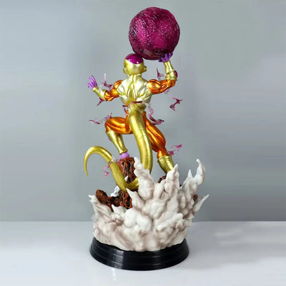 Golden Frieza Death Ball Anime Figure, Dragon Ball Super Oversized Statue DGZ Figurines Collectible 48 CM