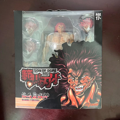 Hanma Yujiro and Baki Hanma Action Figure, Baki The Grappler Anime Figurines Son Of Ogre