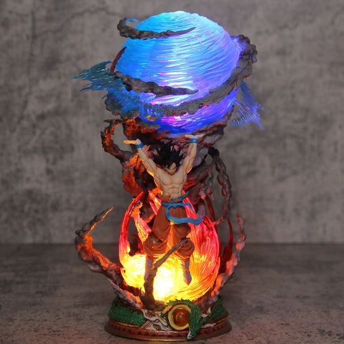 Goku LED Anime Figure, Spirit Bomb Dragon Ball Z, Dragon Ball Super Son Goku Figurines, Anime Gift 10 in