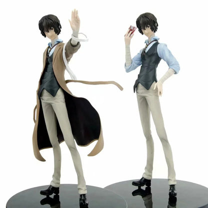 Dazai Osamu Anime Figurine, Bungo Stray Dogs Anime Figures PVC Action Toy Statue 26 cm