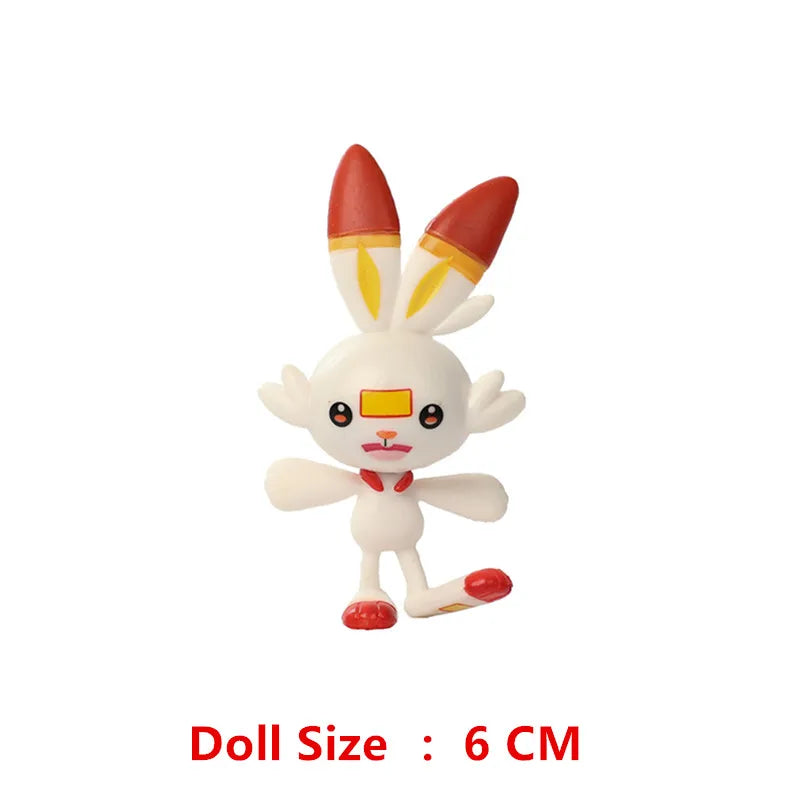 Pokemon Anime Figures Pikachu Mewtwo Charmander Blastoise Gurado Pet Action Model Toy Gifts 4-13 CM