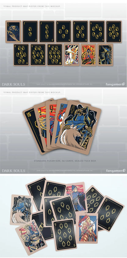 Dark Souls Poker Cards - Deck of 52 Cards Perfect for Playing Poker, Black Jack, Playing Card Games