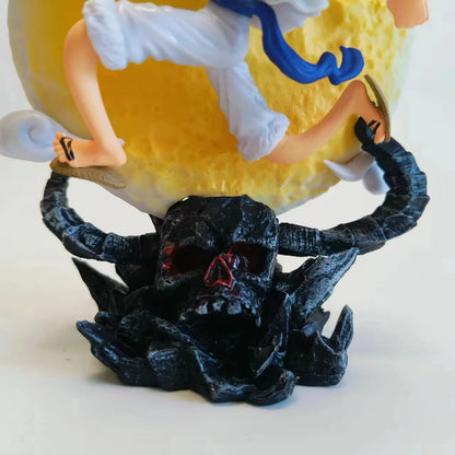 Fairy Nika Monkey D Luffy Anime Figure, One Piece Action Figurines Gear 5 With Moon 14 CM