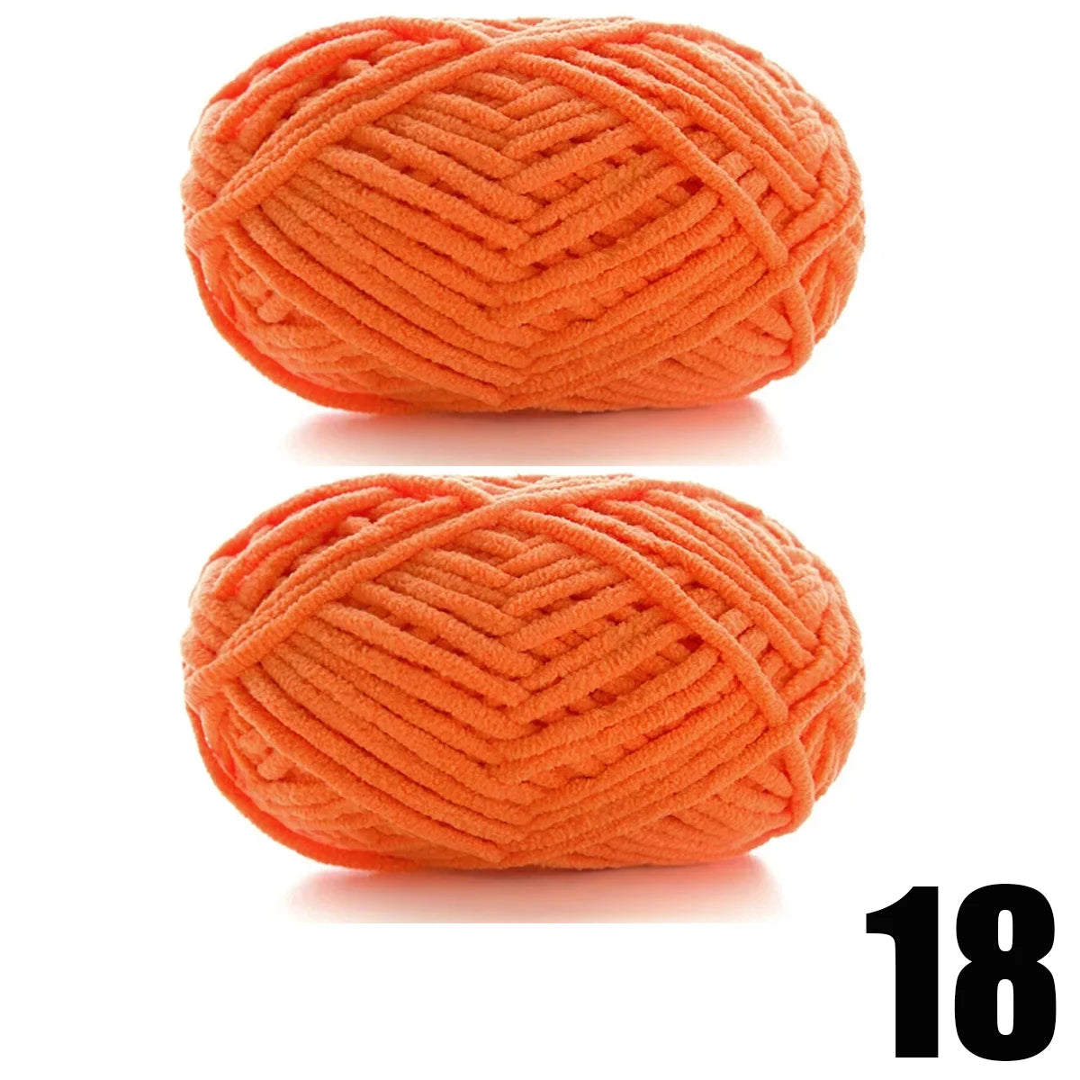 Thick Velvet Chenille Yarn – 2pcs x 50g Soft Knitting Yarn for DIY Scarves, Hats & Crafts