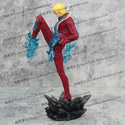 Vinsmoke Sanji Ifrit Jambe Anime Figure, One Piece Action Figurines Diable Jambe Black Foot 28 CM
