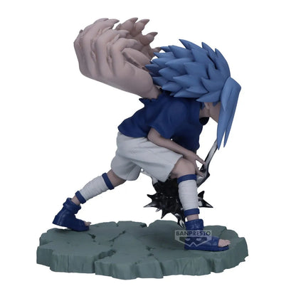 Original BANPRESTO Uchiha Sasuke vs Uzumaki Naruto Anime Figures, Naruto Shippuden Action Figurines 9 CM