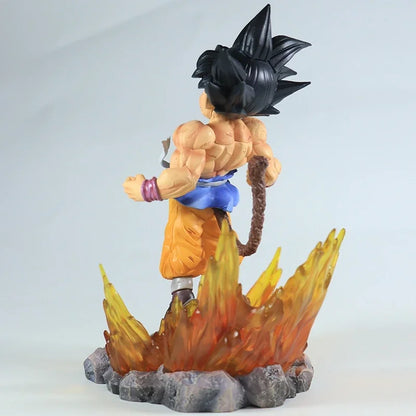 Kid Goku Dragon Ball Anime Figure, Z Super Kai Ape Black Hair Figurines 19cm