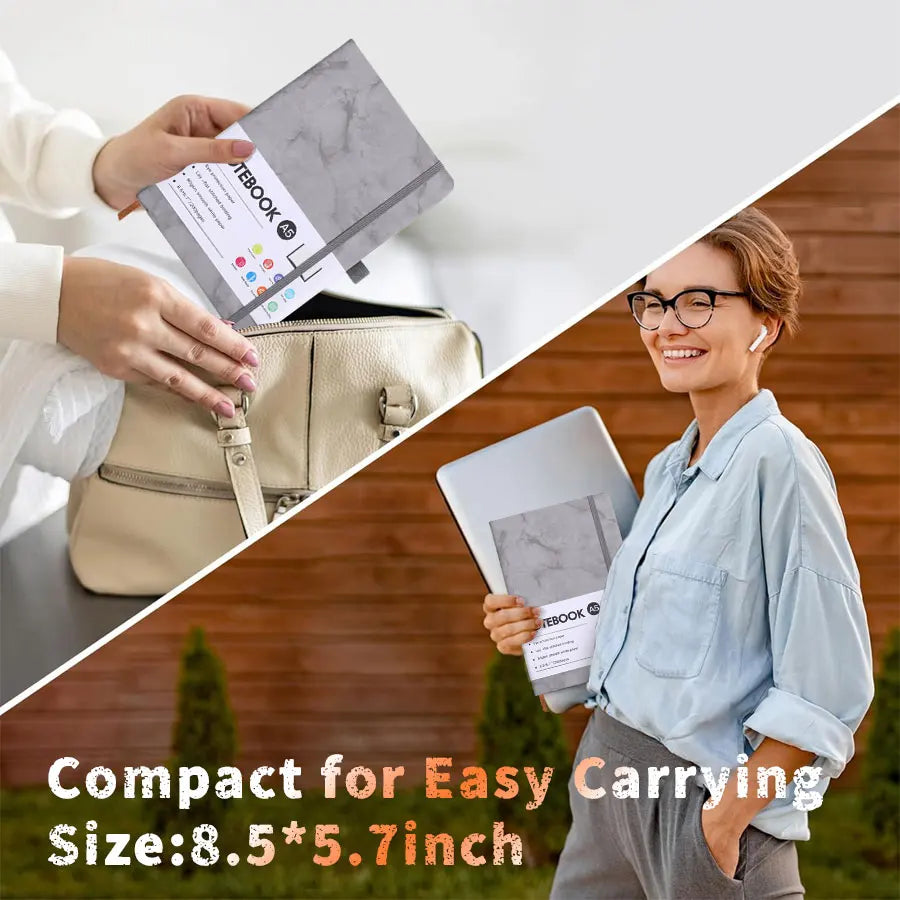 A5 Professional Notebook – Thick Paper, Compact & Lightweight Planner for Office and School