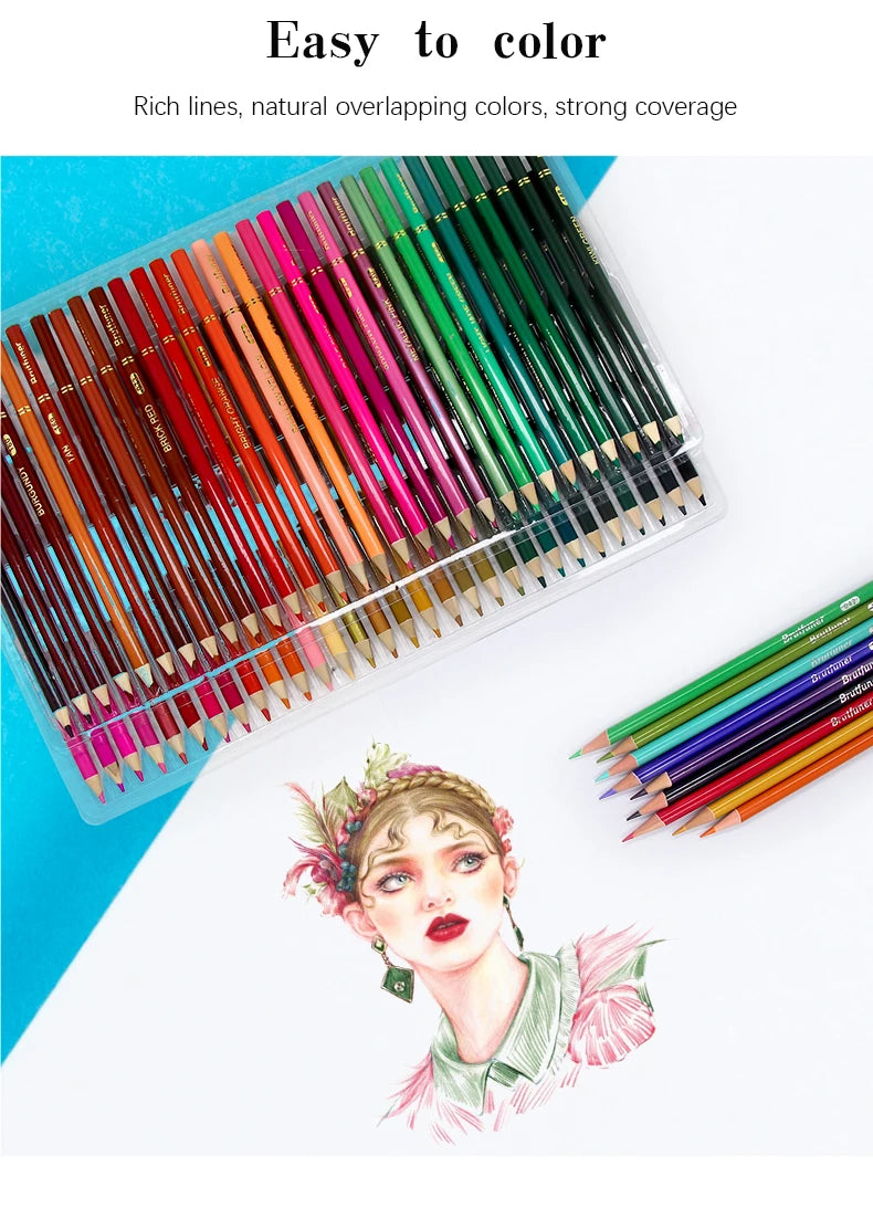 48/72/120/150/160/180 Professional Color Pencils, Oil Pencils, Watercolor Pencils Art Supplies