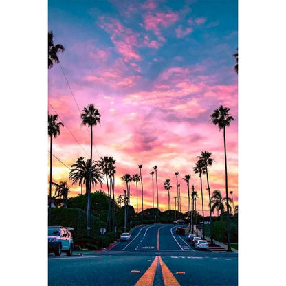 City Landscape Paint by Numbers Kit – DIY Canvas Painting for Adults with Frame & Oil Colors