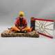 Naruto Uzumaki Sage Mode Anime Figure, Senjutsu Chakra Meditate Figurines 15cm/6in