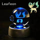 3D Pokemon Crystal Ball 5CM Mewtwo Pikachu Gengar Crystal Glass Pokemon Ball Pokeball Figure Night Light LED Lamp Base Gift - 29 Jigglypuff / 5CM - Otarealm