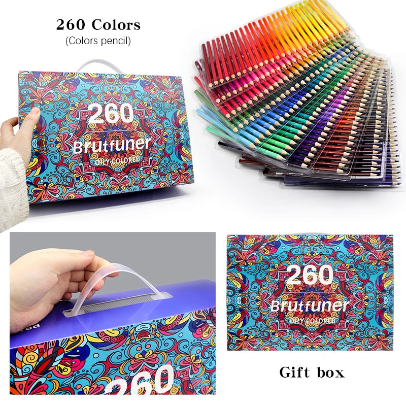 48/72/120/150/160/180 Professional Color Pencils, Oil Pencils, Watercolor Pencils Art Supplies