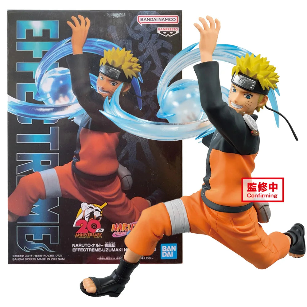 Naruto Shippuden Anime Figures, UZUMAKI NARUTO, Sasuke Uchiha Battle Pose Rasengan Chidori PVC 15 CM