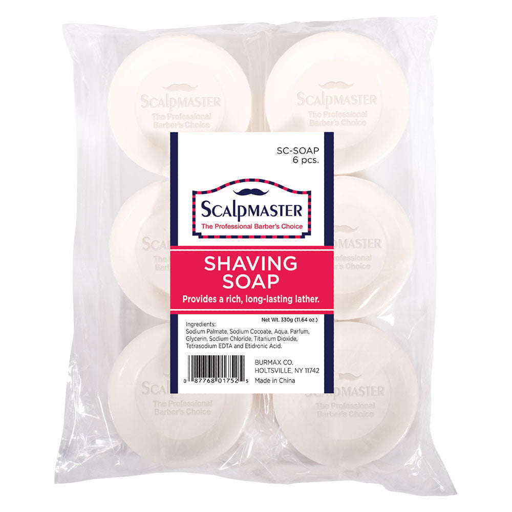 Scalpmaster Shaving Soap, 6 Count Otarealm