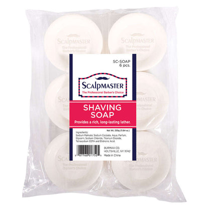 Scalpmaster Shaving Soap, 6 Count Otarealm