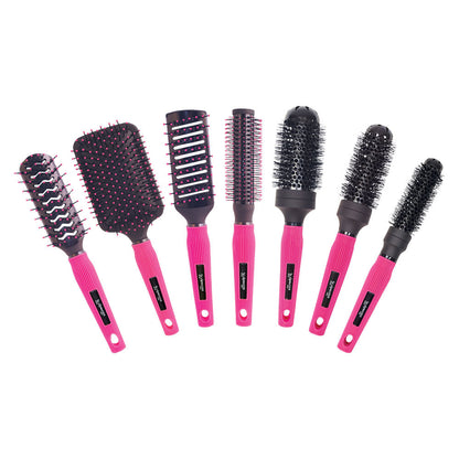 Scalpmaster Rebel Collection 7pc Brush Set, Pink