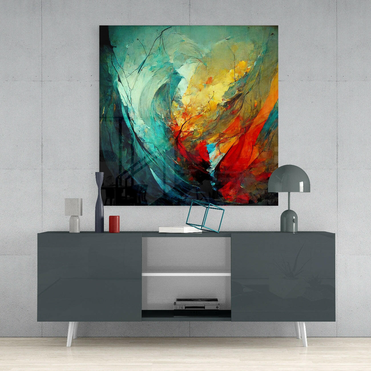 Color Jungle Glass Wall Art  || Designers Collection