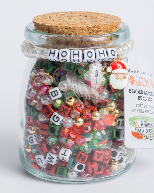 HO HO HO Santa Charm DIY Letter Bead Jar