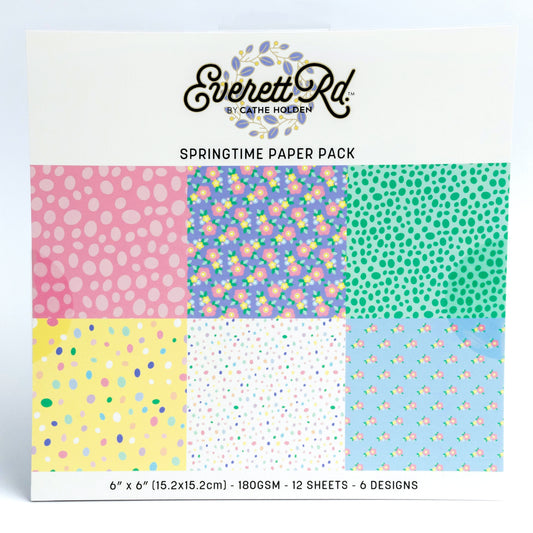 Springtime Prints 6x6 Paper Pack Everett Rd. by Cathe Holden
