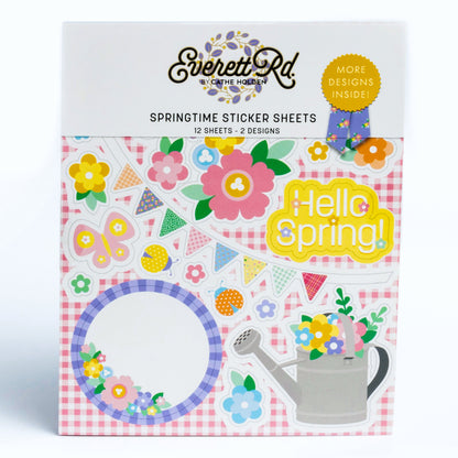 Hello Spring Stickers Everett Rd. by Cathe Holden