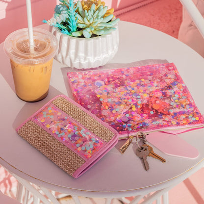 Woven Confetti Passport Holder