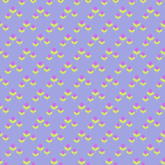 Lavender Cute As A Button Cotton 44"/45" Fabric Per Yard