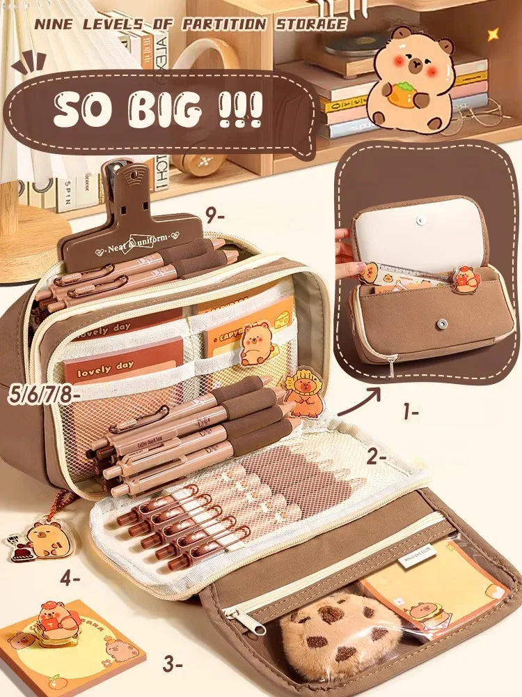 Cute Kawaii School Stationery Accessories Supplies Set