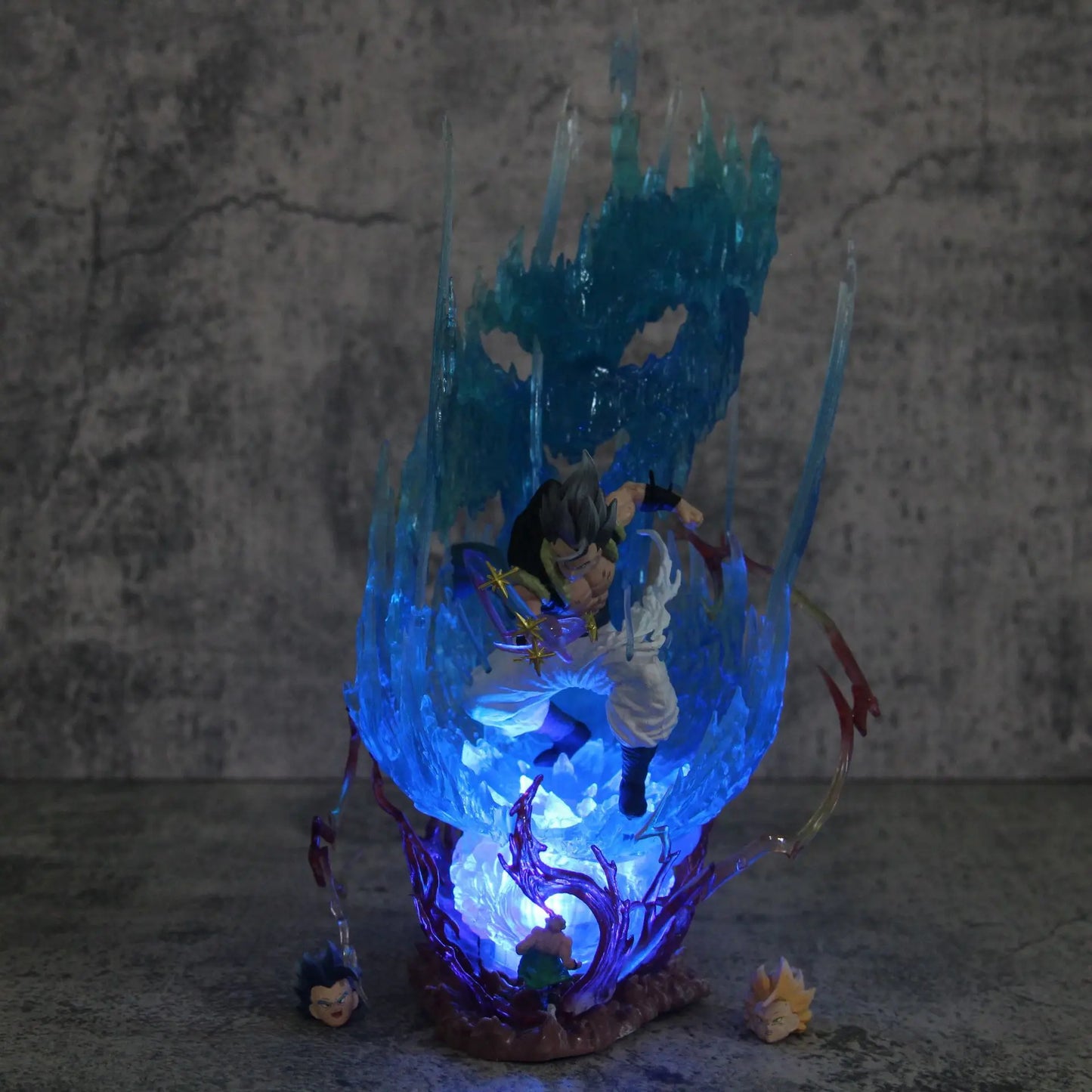 Gogeta Super Saiyan Blue Anime Figurine, Dragon Ball Super Action Figures Collection Toy Gift 28 cm