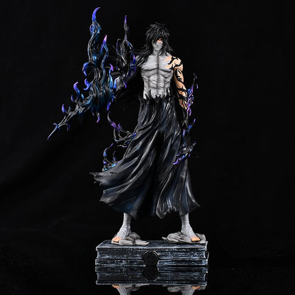 Final Getsuga Tensho Kurosaki Ichigo Anime Figurine, Tensa Zangetsu Bleach Action Figures Statues 33 CM