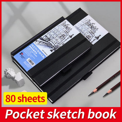 A4/A5/A6 Sketchbook – 80 Sheets, 130gsm Paper for Drawing, Sketching & Planning | Artist Notebook