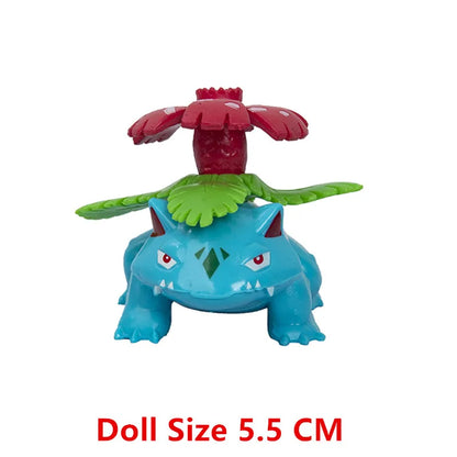 Pokemon Anime Figures Pikachu Mewtwo Charmander Blastoise Gurado Pet Action Model Toy Gifts 4-13 CM