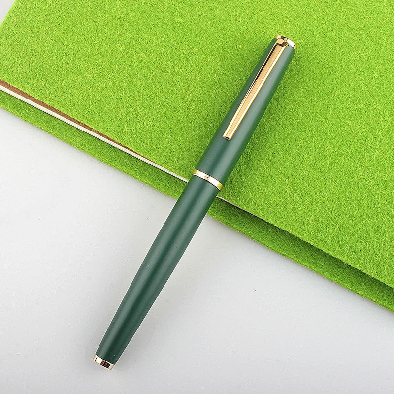 Fountain Pen Retro Design Metal Material Elegant Clip Fine Nib Writing Office Business Signature