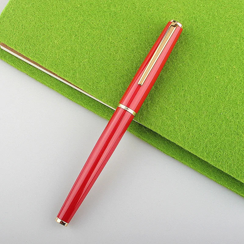 Fountain Pen Retro Design Metal Material Elegant Clip Fine Nib Writing Office Business Signature