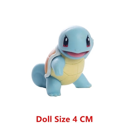 Pokemon Anime Figures Pikachu Mewtwo Charmander Blastoise Gurado Pet Action Model Toy Gifts 4-13 CM