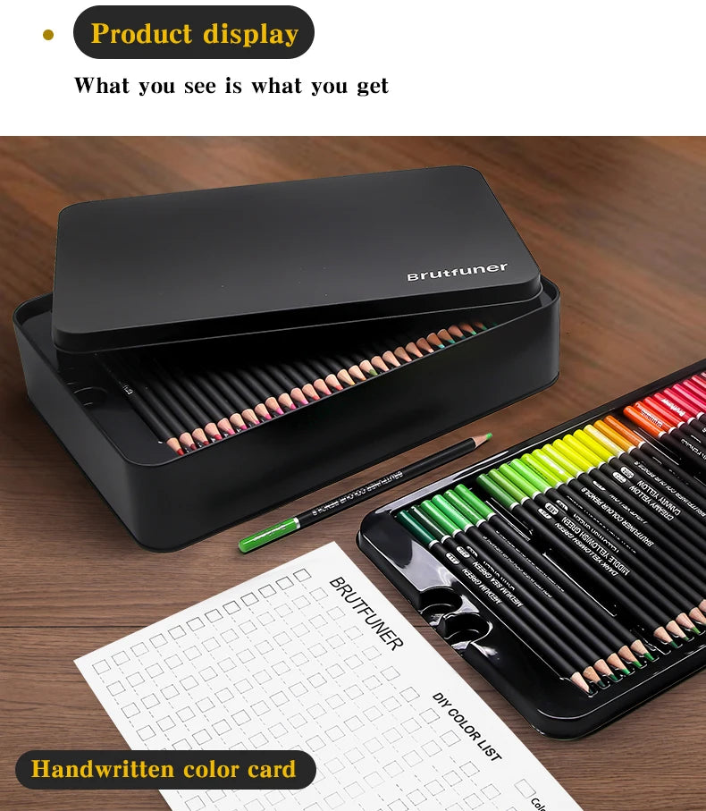 48/72/120/150/160/180 Professional Color Pencils, Oil Pencils, Watercolor Pencils Art Supplies