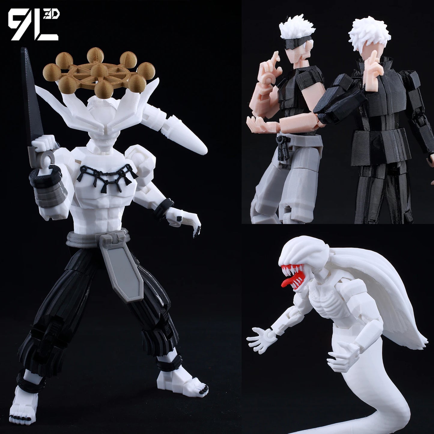 Jujutsu Kaisen 3D Printed Anime Figurine, Gojo Satoru Toji Yuji Sukuna Mahoraga Yuta