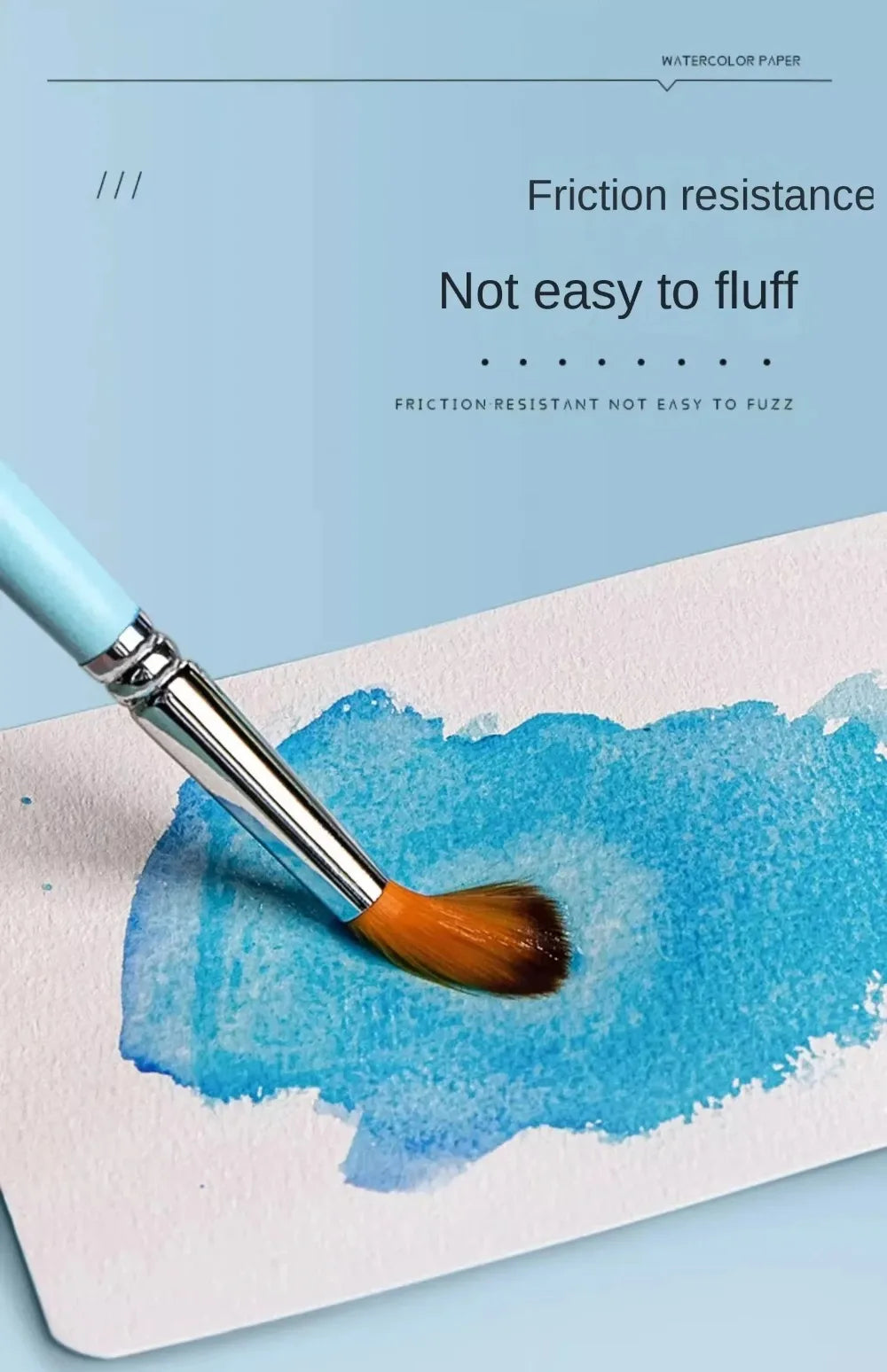 Blank Watercolor Paper Cards 50 PCS Portable Postcard 300g Square Round for Painting School Student Art Supplies