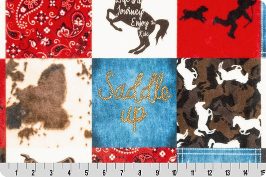 Saddle Up Digital Cuddle�� Natural 58/60" Fabric Per Yard