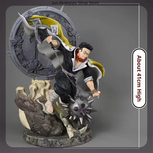 Himejima Gyomei Anime Figure, Demon Slayer Action Figurines PVC Large Statue 41 CM