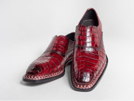 Maurice San Francisco Custom Made Alligator Shoe - Burgundy