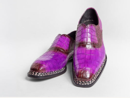 Maurice San Francisco Custom Made Alligator Shoe - Purple
