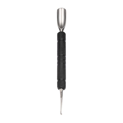 Satin Edge Rubber Grip Cuticle Pusher and Spoon Nail Cleaner