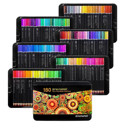 48/72/120/150/160/180 Professional Color Pencils, Oil Pencils, Watercolor Pencils Art Supplies