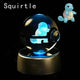 3D Pokemon Crystal Ball 5CM Mewtwo Pikachu Gengar Crystal Glass Pokemon Ball Pokeball Figure Night Light LED Lamp Base Gift - 29 Jigglypuff / 5CM - Otarealm
